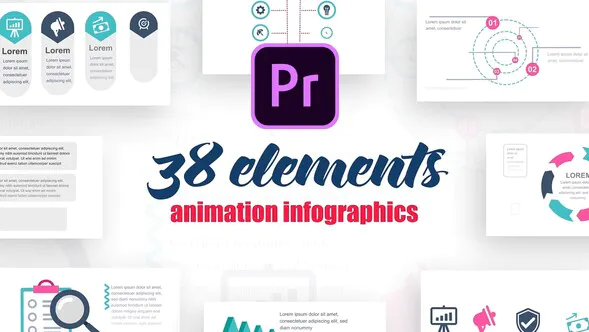 Premiere Pro 的信息图表Infographics Vol.9-PR模板
