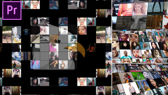 简单的马赛克标志介绍Simple Mosaic Logo Intro-PR模板