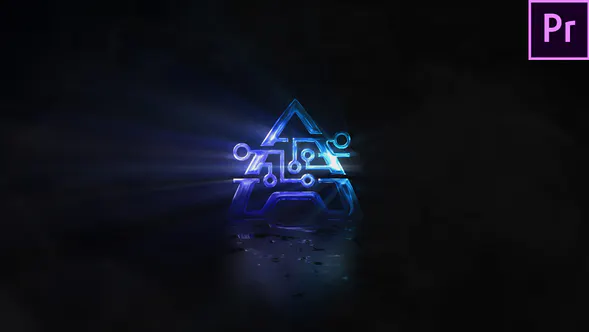 3d光灯展标识Smoke & Light Logo (Premiere Version)-PR模板