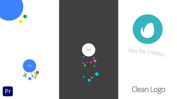 干净的标志展示| 对于 Premiere Pro Clean Logo Reveal -PR模板
