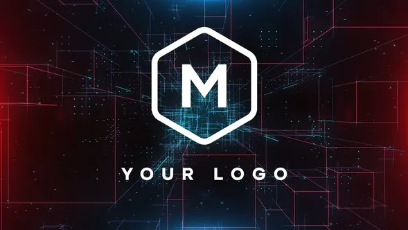 立方城市标志展示Cubic City Logo Reveal-PR模板