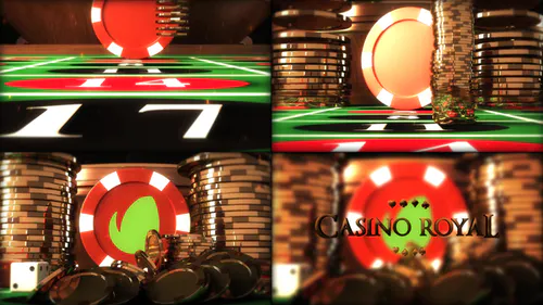 彩票打牌扑克Casino Online Gambling Logo Reveal-PR模板