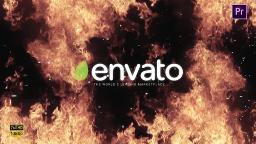 消防标志 – Premiere Pro Fire Logo-PR模板