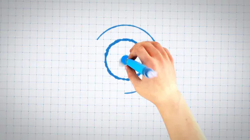 手绘蓝图标志显示Hand Drawing Blueprint Logo Reveal-PR模板