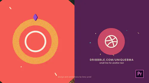 抽象 2D 标志动画Abstract 2D Logo Animation-PR模板