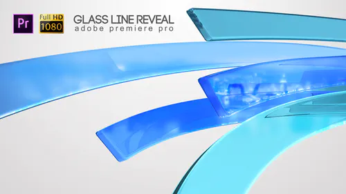 标识奢华时尚玻璃Glass Line Reveal – Premiere Pro-PR模板