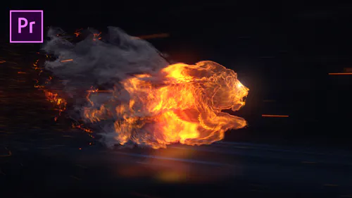 爆炸火焰光狮子粒子Lion Reveal – Premiere Pro-PR模板