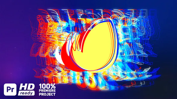 故障揭示 – Premiere ProGlitch Reveal -PR模板
