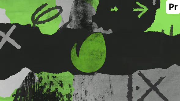 破烂的标志Ragged Logo-PR模板