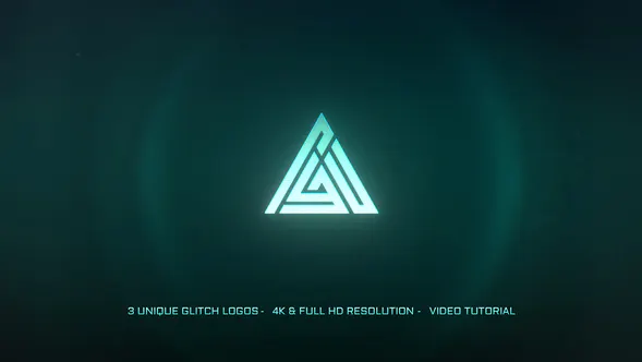 小故障标志 3 合 1 MogrtGlitch Logo 3 In 1 Mogrt-PR模板