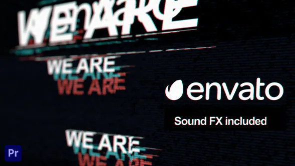 快速故障标志显示 | 对于 Premiere ProQuick Glitch Logo Reveal