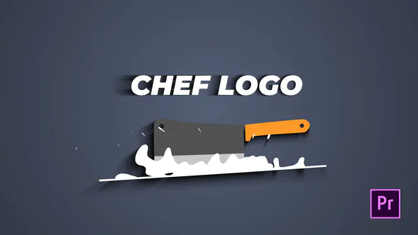 厨师刀标志Chef Knife Logo-PR模板