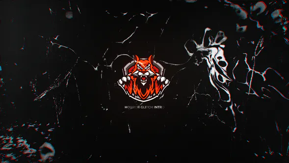 3d背景生物细胞orror Glitch Intro Mogrt-PR模板