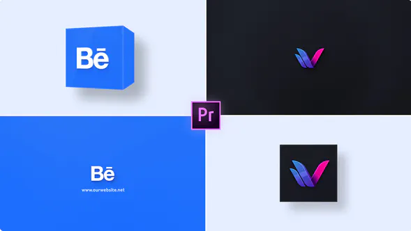Premiere Pro 的简单徽标显示Simple Logo Reveal-PR模板