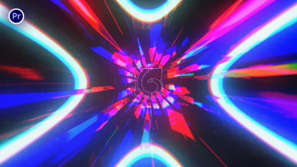 小故障失真徽标Glitch Distortion Logo-PR模板