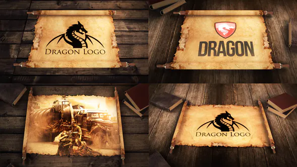 滚动标志展示包Scroll Logo Reveal Bundle-PR模板