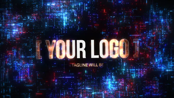 数字爆破显示Digital Burst Reveal-PR模板