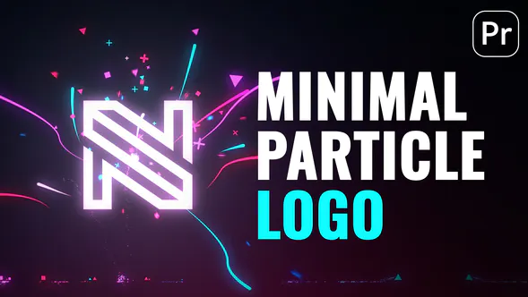最小粒子光标志Minimal Particle Light Logo-PR模板