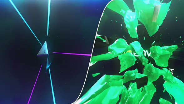 太空金属破坏标志Space Metal Destruction Logo-PR模板