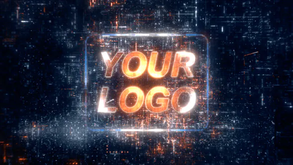 数字矩阵显示Digital Matrix Reveal-PR模板