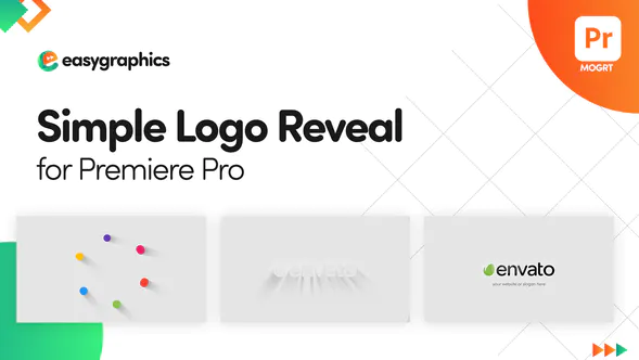 Premiere Pro 的简单徽标显示Simple Logo Reveal-PR模板