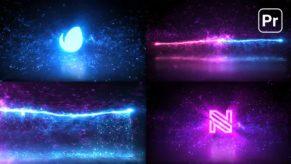 魔法粒子标志 – Premiere Pro Magic Particles Logo-PR模板