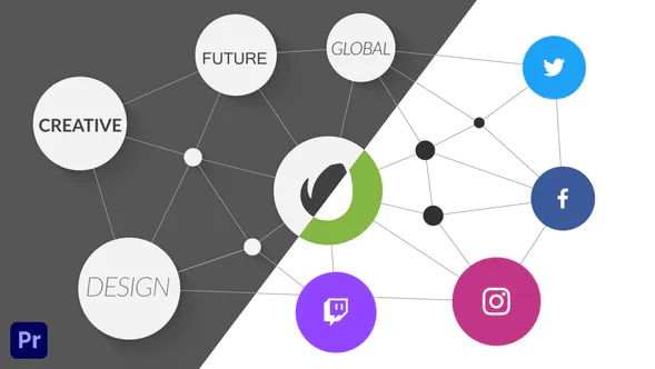 简单的细胞标志显示| 对于 Premiere Pro Simple Cells Logo Reveal-PR模板