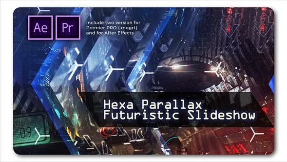 六角视差 | 未来派幻灯片Hexa Parallax | Futuristic Slideshow-PR模板