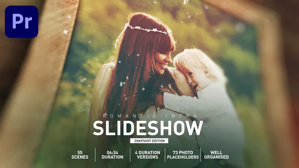 浪漫婚礼介绍Romantic Wedding Intro Slideshow-PR模板