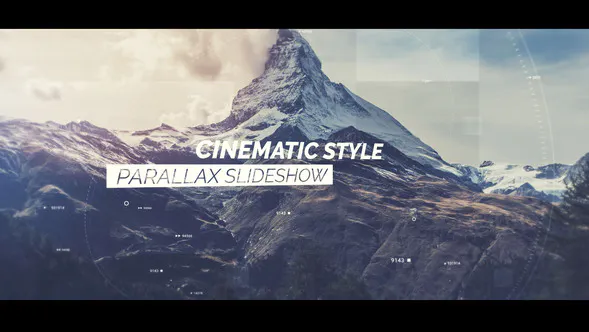 电影播送Cinematic Slideshow-PR模板