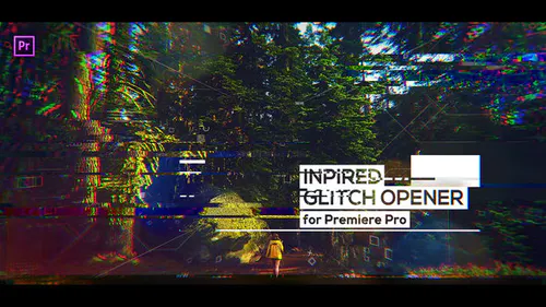 适用于 Premiere Pro 的 Glitch Inspired Opener-PR模板