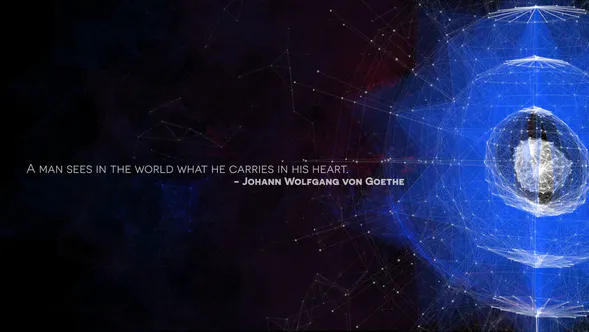 引用3d奖项大片蓝色Quote3dAction-PR模板