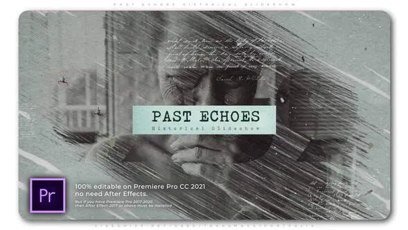 过去的回声历史幻灯片Past Echoes Historical Slideshow-PR模板