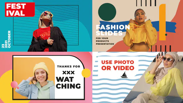 时尚幻灯片 || Premiere Pro MOGRT Fashion Slideshow-PR模板