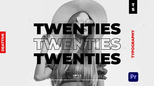 时尚文字动画头衔Typography – Premiere Pro-PR模板
