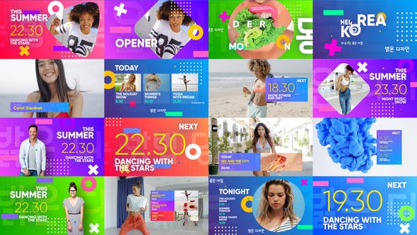 娱乐广播套餐Entertainment Broadcast Package-AE模板