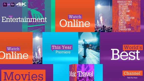 七彩广播包 v2.0Colorful Broadcast Pack v2.0-AE模板