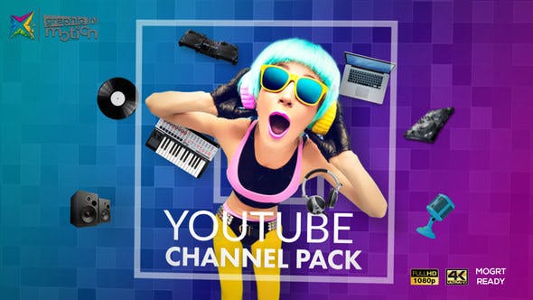 YouTube 频道包YouTube Channel Pack-AE模板