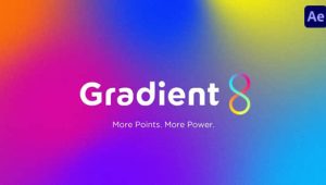 【中文】AE插件-8点控制颜色渐变效果 Gradient8 1.2 Win+使用教程
