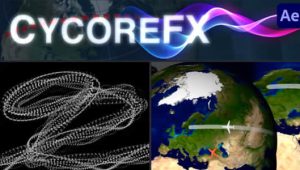 【英文】AE插件-遮罩路径球形地图线路动画 CycoreFX bundle v1.3.2 Win