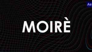 AE脚本-视频摩尔纹视觉特效 Moiré V1.6+使用教程