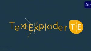 文字分割分离成单独图层AE脚本 TextExploder v3.0.000+使用教程
